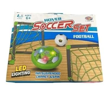 Imagem de Bola de Futebol Flutuante com LED, Recarregável USB, 2 Mini Gols, Amortecedor de Espuma J24583