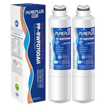 Imagem de PUREPLUS Filtro de água para geladeira RWF0700AH, pacote com 2