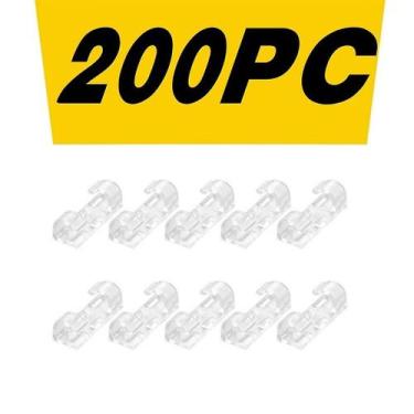 Imagem de Braçadeira de fixação autoadesiva transparente do organizador do cabo 