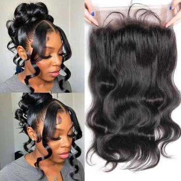 Imagem de Cabelo humano frontal de renda 360 DSEKCAIN Body Wave 16" 150% de dens