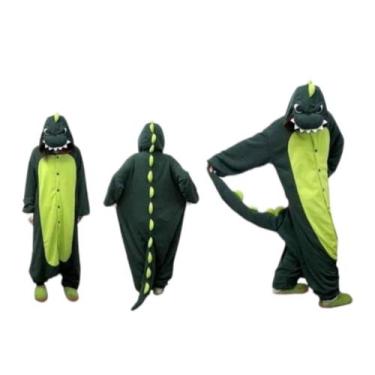 Imagem de Pijama de lã para meninos com estampa de dinossauro - Lightbek Officia