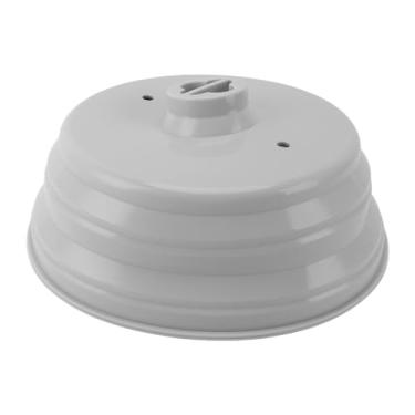 Imagem de Aramox Tampa de Silicone Ajustável, Prevenir óleo, Microondas e Lavadora de Louça Tampa Segura para Vasos e Panelas de 20-26 Cm, Alça de Aderência, Tampa Higiênica e Conveniente da (Cinza escuro)