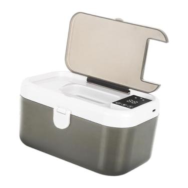 Imagem de Dynwave Aquecedor de lenços umedecidos para bebês, luz noturna, aquecimento superior, fácil de usar, aquecedor de fraldas, máquina de lenços umedecidos para, Branco