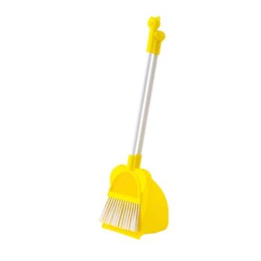 Imagem de Generic Conjunto de Ajudante de Limpeza Infantil Conjunto de Vassoura E Pá de Lixo para Crianças, amarelo