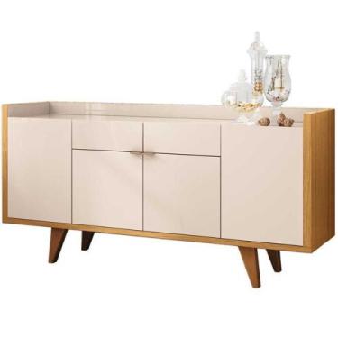 Imagem de Aparador Para Sala Buffet Com 04 Portas 02 Gavetas Havana B01 Off Whit