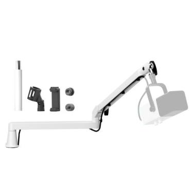 Imagem de Braço de microfone Prizmora Low Profile Boom Arm ajustável branco