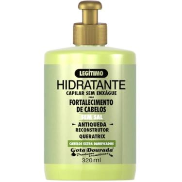 Imagem de Creme Hidratante Antiqueda Gota-Dourada Sem Enxágue Para Pentear 320ml