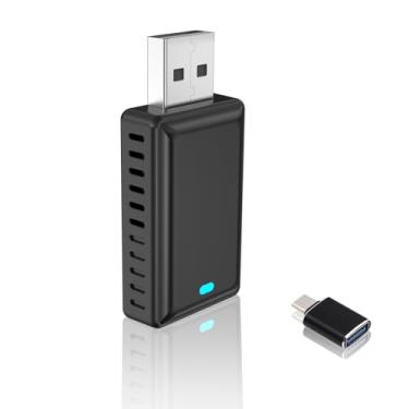 Imagem de Adaptador automotivo Android sem fio 2 em 1 para Android Mini Dongle, Plug & Play, converte CarPlay original com fio para CarPlay sem fio, para carros 2016-2025 com CarPlay com fio de fábrica |