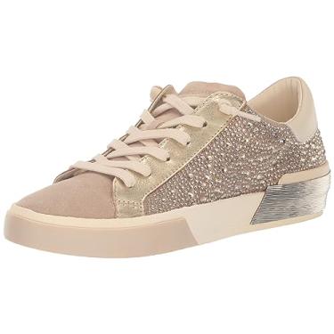 Imagem de Dolce Vita Tênis feminino Zina Crystal, Camurça dourada, 5.5