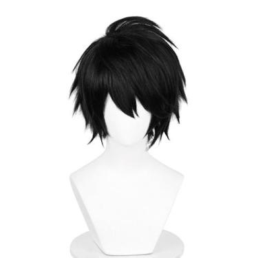 Imagem de Peruca de cosplay Wiggy Mermaid Black Synthetic Hair L Lawliet