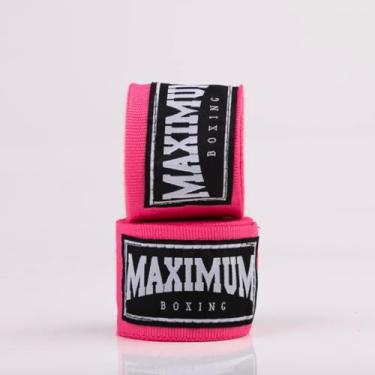 Imagem de Bandagem Maximum 3 e 5 metros - Muay Thai Boxe Kickboxing (Rosa, 3M)