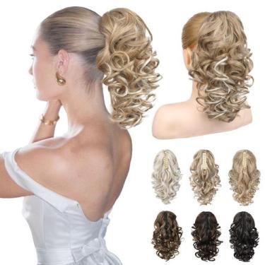 Imagem de Extensão de rabo de cavalo REECHO 12 Classic Loose Curly Wavy Honey