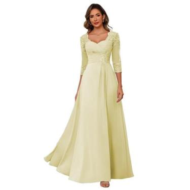 Imagem de Vestido de noiva AUSPORY Sweetheart Neck Lace Appliques Chiffon