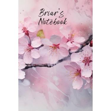 Imagem de Briar’s Notebook: Personalized Diary Journal for Briar, Stylish Watercolor Apple Briar Diary, 6"x 9" 160 Lined Pages