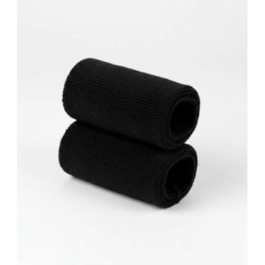 Imagem de Munhequeira Toalha Grande 15 Cm 02 Unidades cor Preta