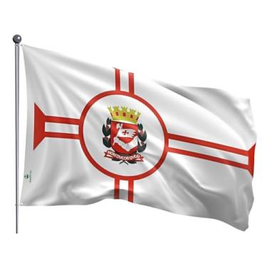 Imagem de Bandeira do município São Paulo estampada dupla face - 0,90x1,28m