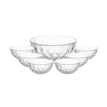 Imagem de LYOR - Conjunto 7 Peças para Sobremesa de Vidro Diamond