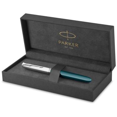 Imagem de Caneta Esferográfica Executiva Vertical com Tinta e Recarga de Alta Qualidade, PARKER 2123506, Azul