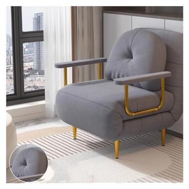 Imagem de Sofá-cama dobrável Sofá-cama dobrável moderno, sofá-cama com encosto ajustável multifuncional, poltrona reclinável conversível, adequado para sala de estar, quarto(Gray,80cm)