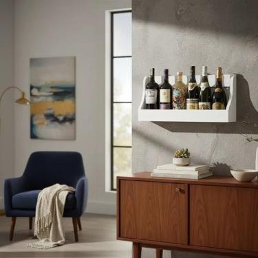 Imagem de Prateleira Adega Suporte Decorativo para Vinhos Bebidas e Garrafas - B