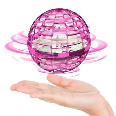 Imagem de Bola Spinner Voadora Led Divertido Colorido Rgb - Rosa