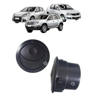 Imagem de Difusor Ar Central Lateral Preto Logan Sandero Duster 2007 2014 - RENA