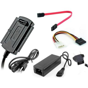 Imagem de Fonte 3 em 1 com Cabo Adaptador Usb 2.0 Hd Converte Ide para Sata