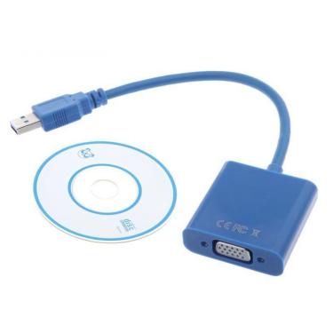 Imagem de Cabo Adaptador Conversor Usb Para Vga Monitor Usb 3.0/2.0