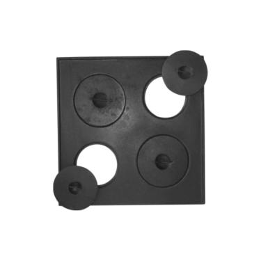 Imagem de Chapa Quadrada Fogão Lenha 4 Furos Com Tampa 45x45cm