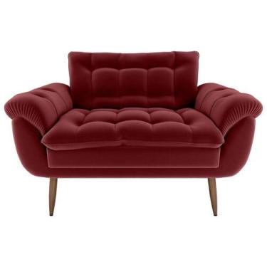 Imagem de Sofá Namoradeira Pequeno confortável 1,25 larg Xangai Matrix, VELUDO V