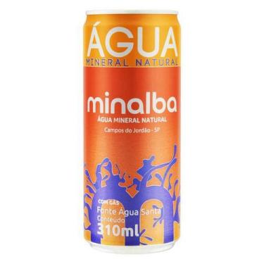 Imagem de Água Mineral Natural Com Gás em Lata MINALBA 310ml