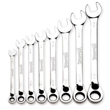 Imagem de Williams Conjunto de chaves de catraca reversível WS-1168RC com 8 peças