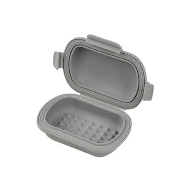 Imagem de Estojo de sabão de viagem flip-top, caixa portátil resistente a vazamentos, sabão à prova de vazamento para armazenamento de bar, suporte compacto para academia, 1 pacote