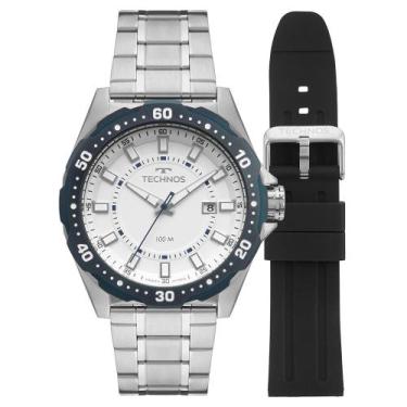 Imagem de Relógio Technos Masculino Racer Premium Bicolor - 2315LBD/T1B