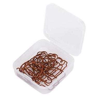 Imagem de 12 peças mini clipe de papel em forma de elefante marcador de material de papelaria para presente de escritório escolar estilo desenho animado caixa de plástico cor de embalagem