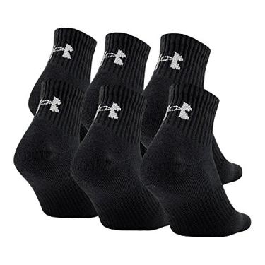 Imagem de Under Armour Meias de algodão adultas, multipares