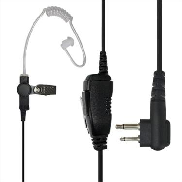 Imagem de MONICONA Fone de ouvido de vigilância com microfone PTT compatível com Motorola R2 CP100D CP200D DLR1020 CLS1110 SLS1410 DTR700 RDU4100 RMM2050 RMU2080D, fone de ouvido de tubo acústico, estilo de 2