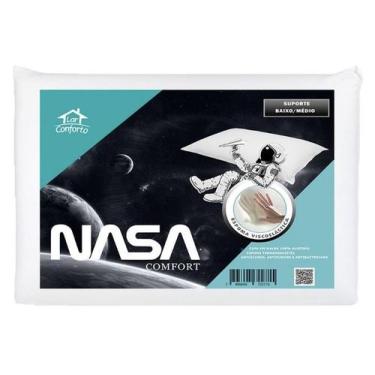 Imagem de Travesseiro Nasa Comfort Viscoelástico Perfil Baixo Lar Conforto
