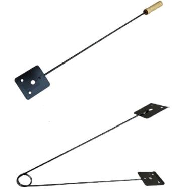 Imagem de Pegador e Espalhador de Carvão em Ferro Maciço, 57cm e 73cm, com Pintura Eletrostática para Churrasqueira, Forno e Lareira