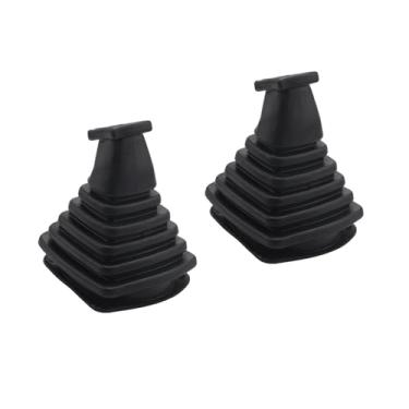 Imagem de TENYELE Pacote com 2 protetores de joysticks de borracha à prova de poeira para controle de máquinas pesadas, instalação flexível para ambientes agressivos, bota anti-borracha para controle hidráulico