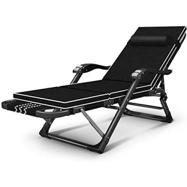 Imagem de Espreguiçadeira cadeiras reclináveis para pátio espreguiçadeira reclinável para jardim ao ar livre cadeira de gravidade, cama portátil para almoço estúdio de pausa para almoço cama de cochilo