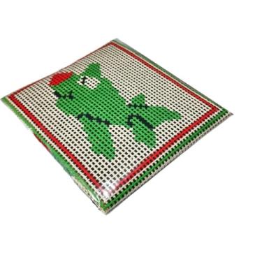 Imagem de Kit para iniciantes em bordado em tela, incluindo fios, agulhas e manual de tapeçaria com meia agulha(002)