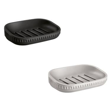 Imagem de Kit com 2 Saboneteiras para Banheiro e Lavabo, Porta Sabonete em Plástico (AMBAS)