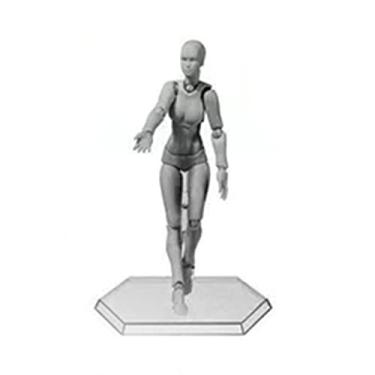 Imagem de Acouto Desenho e Pose de Corpo de Figura Personalizável - Projetos Perfeitos de Manequim de PVC Móvel, Decoração, Adereços Fotográficos e Ideias para Presentes, 13 Cm de Altura (Cinza #14)
