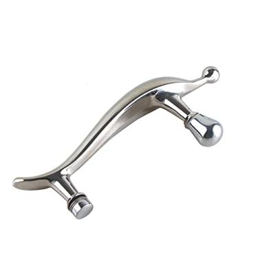 Imagem de STXYANGV Puxadores de porta de chuveiro push pull para maçanetas de porta de banheiro de vidro para box de chuveiro aderência interna/externa (tamanho: 145 mm)