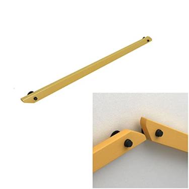 Imagem de SENNIAN Corrimão de madeira antiderrapante corrimão de escada montado na parede corrimão de escada amarelo corrimão interior de casa loft contra a parede Vara de suporte de corredor de corrimão para