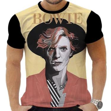 Imagem de Camiseta Camisa Personalizada Rock David Bowie Glan 3 - Obsidiana Co, 