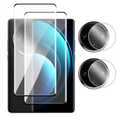 Imagem de Para Vivo X100 Pro, Protetor de Tela Curva 3D de Vidro, para Vivo X70 X80 X90 X100 Pro 5G, filme de lente de vidro temperado