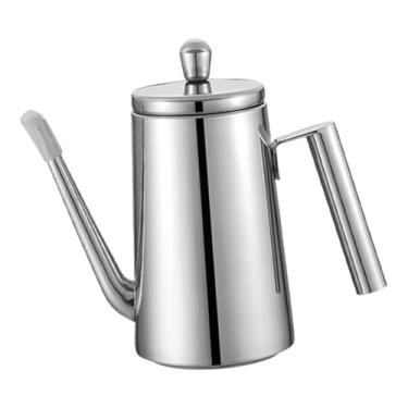 Imagem de Ｂｅｓｇａ Dispensador de azeite em aço inoxidável, Recipiente para armazenar azeite, vinagre, molho barbecue, saladas e outros ingredientes, fácil de limpar, 700ml Alça de aço