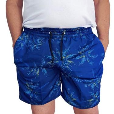 Imagem de Bermuda Shorts Mauricinho tactel masculina Estampada com Bolsos com El